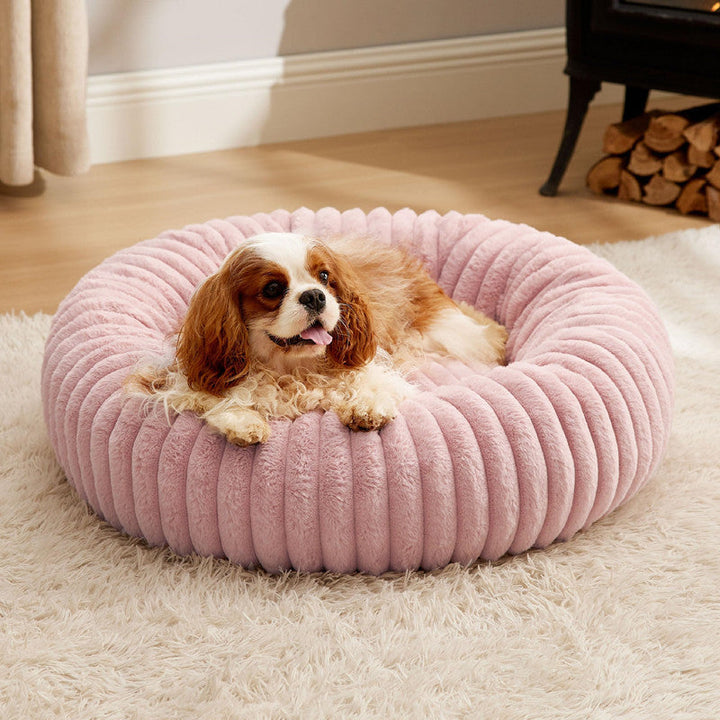 The Ultimate Comfort for Your Furry Friend: Pet High Gram Plush Round Bed With Winter Warmth